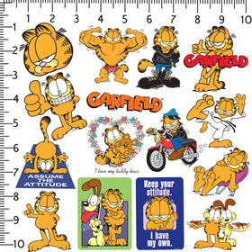 GRAPHICS AND MORE Garfield laptop decals for durable, fade-resistant decoration.