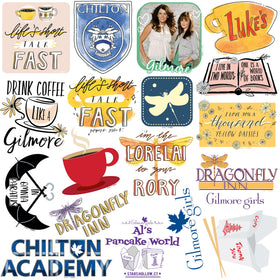 Graphics and More Gilmore Girls tablet sticker personalizes devices with playful art.