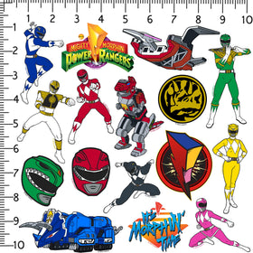 GRAPHICS AND MORE Power Rangers water bottle decals offer durable color and strong adhesion.