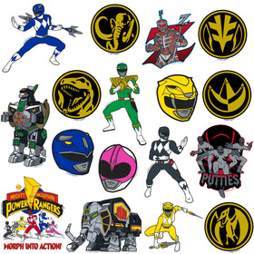 GRAPHICS AND MORE Power Rangers tablet stickers brighten cases with premium vinyl finish.