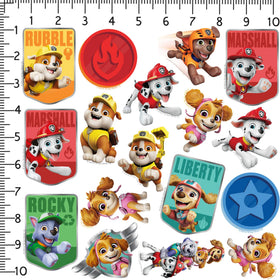 GRAPHICS AND MORE PAW Patrol rescue badge stickers for water bottles, durable and splash resistant.