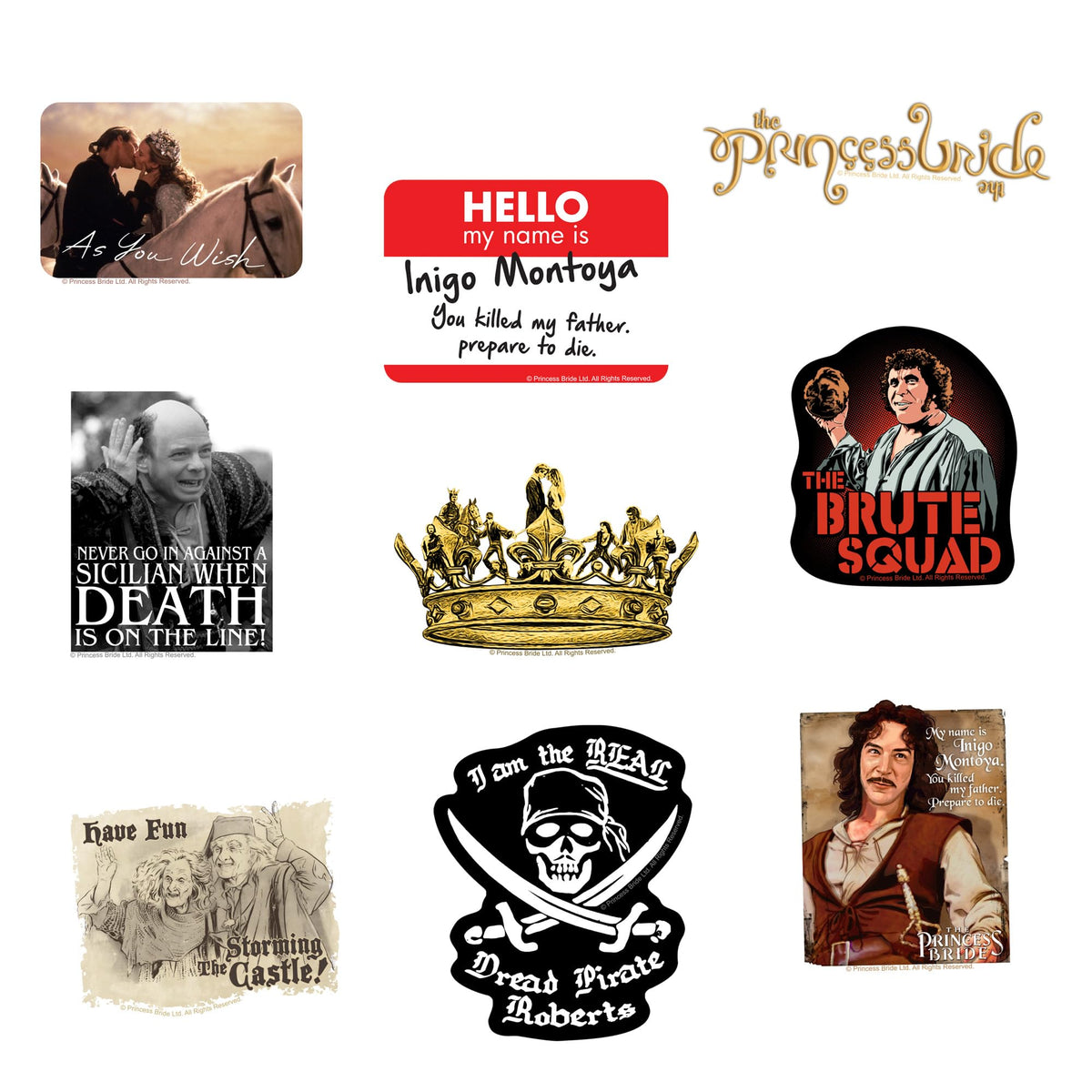 Graphics & More Princess Bride journal sticker for adventurous charm.