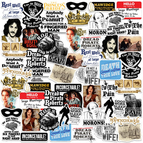 Graphics & More The Princess Bride laptop sticker adds bold personal style.