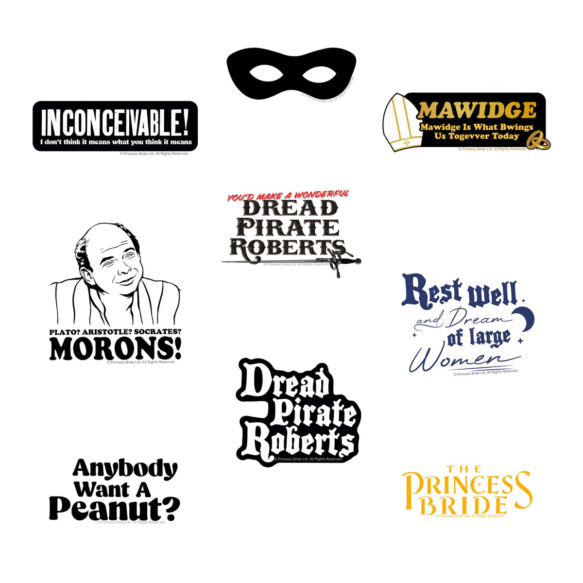 Graphics & More Princess Bride tablet sticker for quick personalization.