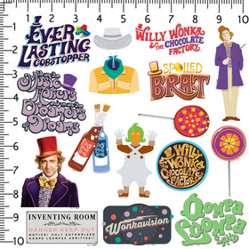 GRAPHICS & MORE spread of stickers laid flat showing variety and sizing benefits
