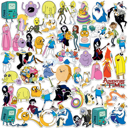 GRAPHICS & MORE Adventure Time stickers pack cover showcasing vibrant character art.