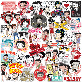 Graphics & More Betty Boop laptop stickers add vibrant, durable color for personalized tech.