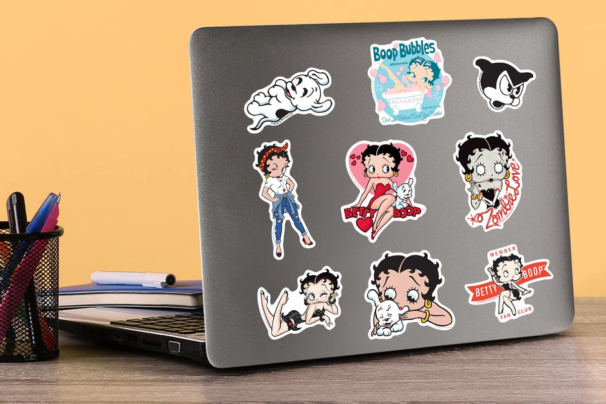 Graphics & More Betty Boop scrapbooks stickers add retro charm to pages and crafts.