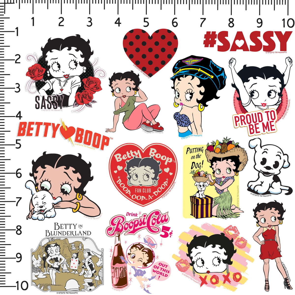 Graphics & More Betty Boop water bottle stickers resist fading, keeping hydration gear stylish.
