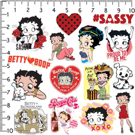 Graphics & More Betty Boop water bottle stickers resist fading, keeping hydration gear stylish.