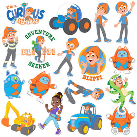 GRAPHICS & MORE Blippi premium vinyl stickers resist fading for outdoor use
