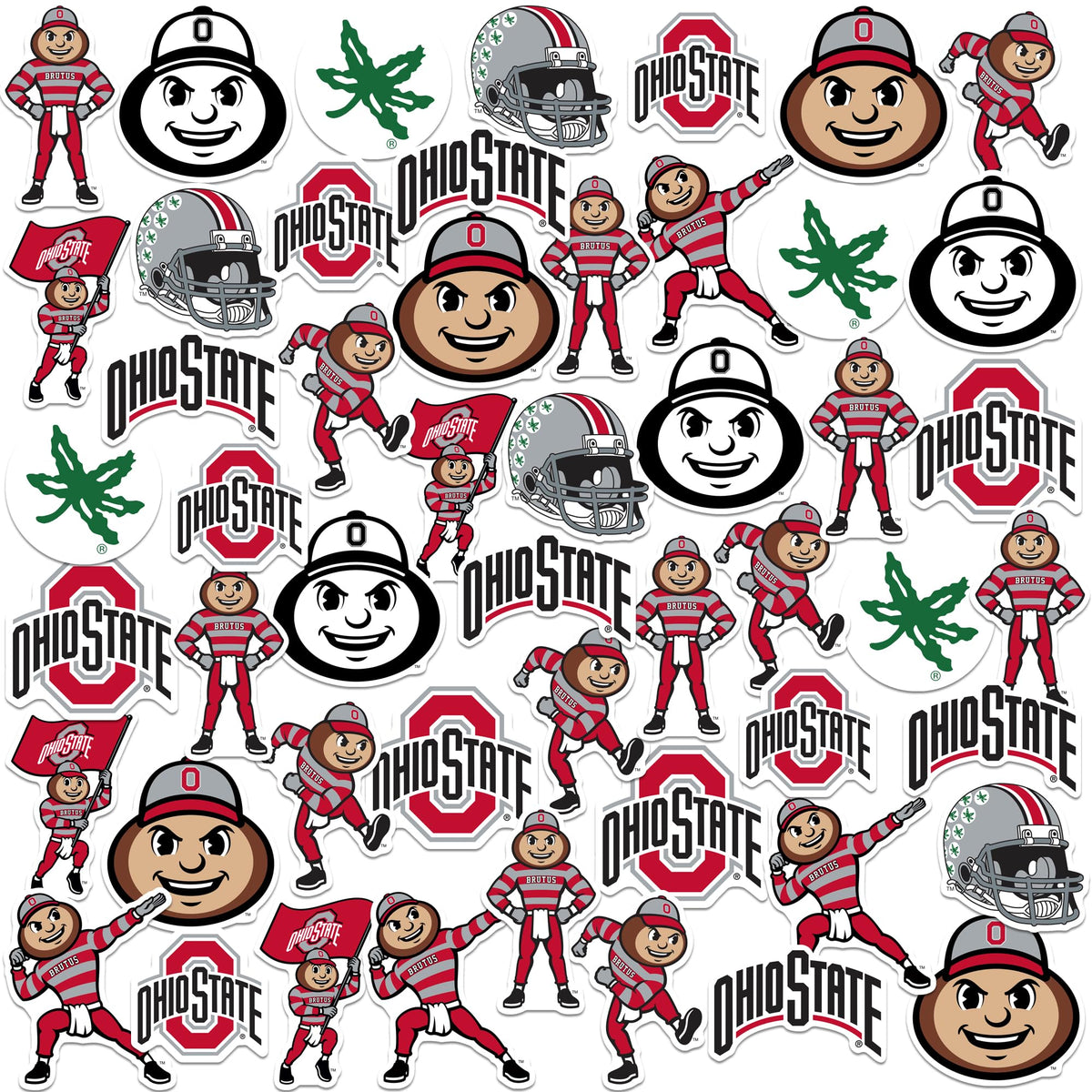 GRAPHICS & MORE Buckeyes primary logo decal for laptop, bold and long-lasting.