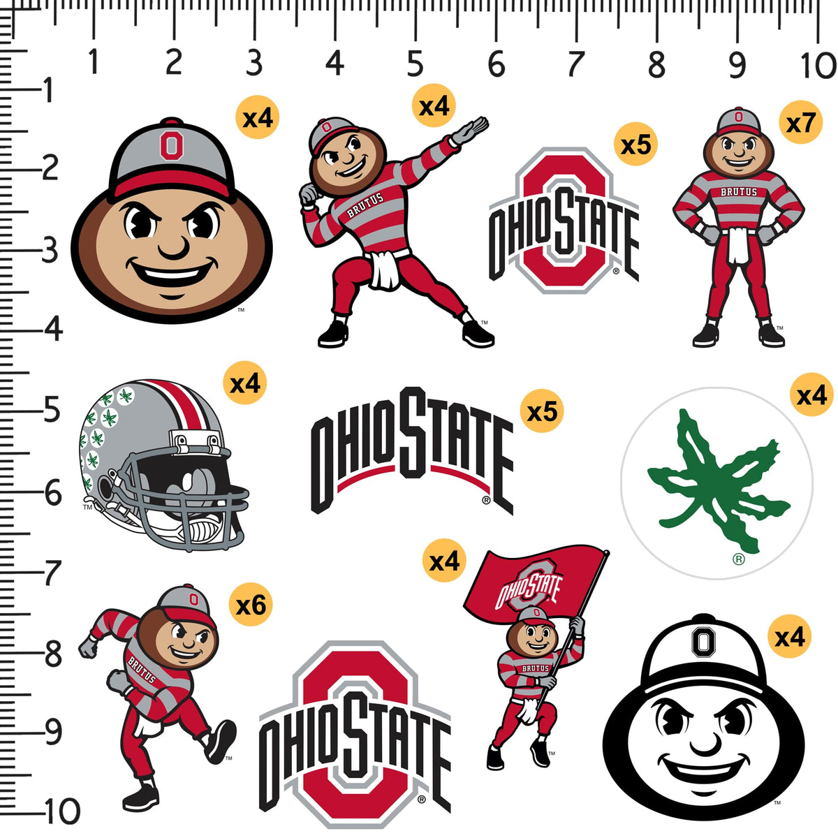 GRAPHICS & MORE Buckeyes mascot sticker on water bottle adds team spirit and durability.
