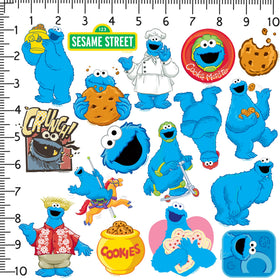 GRAPHICS & MORE Cookie Monster water bottle sticker for bold color.