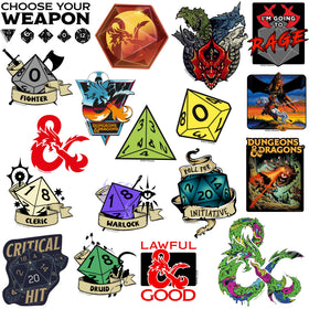 Graphics & More D&D stickers dungeon themes add RPG flair to gear.