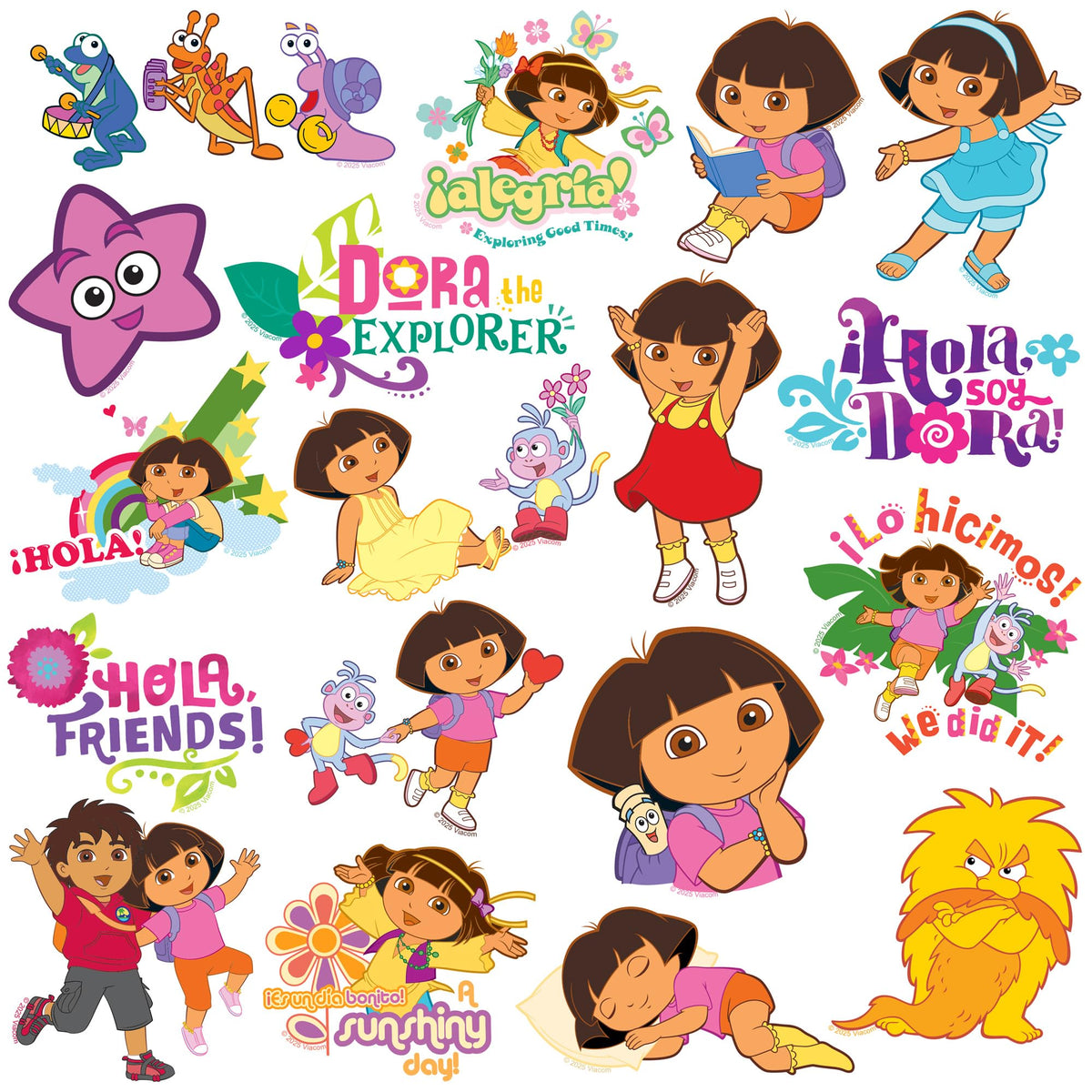 GRAPHICS & MORE Dora stickers on a laptop for vibrant, long-lasting personalization.
