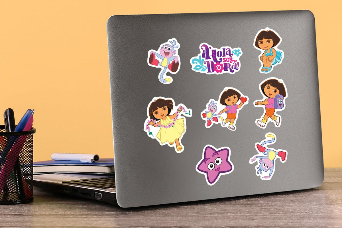 GRAPHICS & MORE Dora stickers for scrapbooking with playful, expressive motifs.