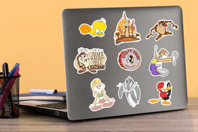 GRAPHICS & MORE Looney Tunes decals on mirror for quick personalization