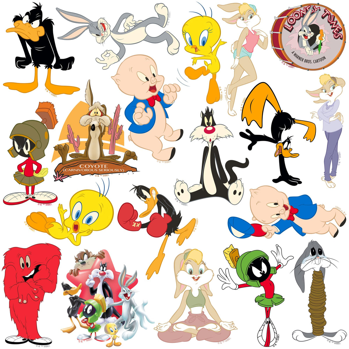 GRAPHICS & MORE Looney Tunes notebook decals decorate planners with playful vintage charm