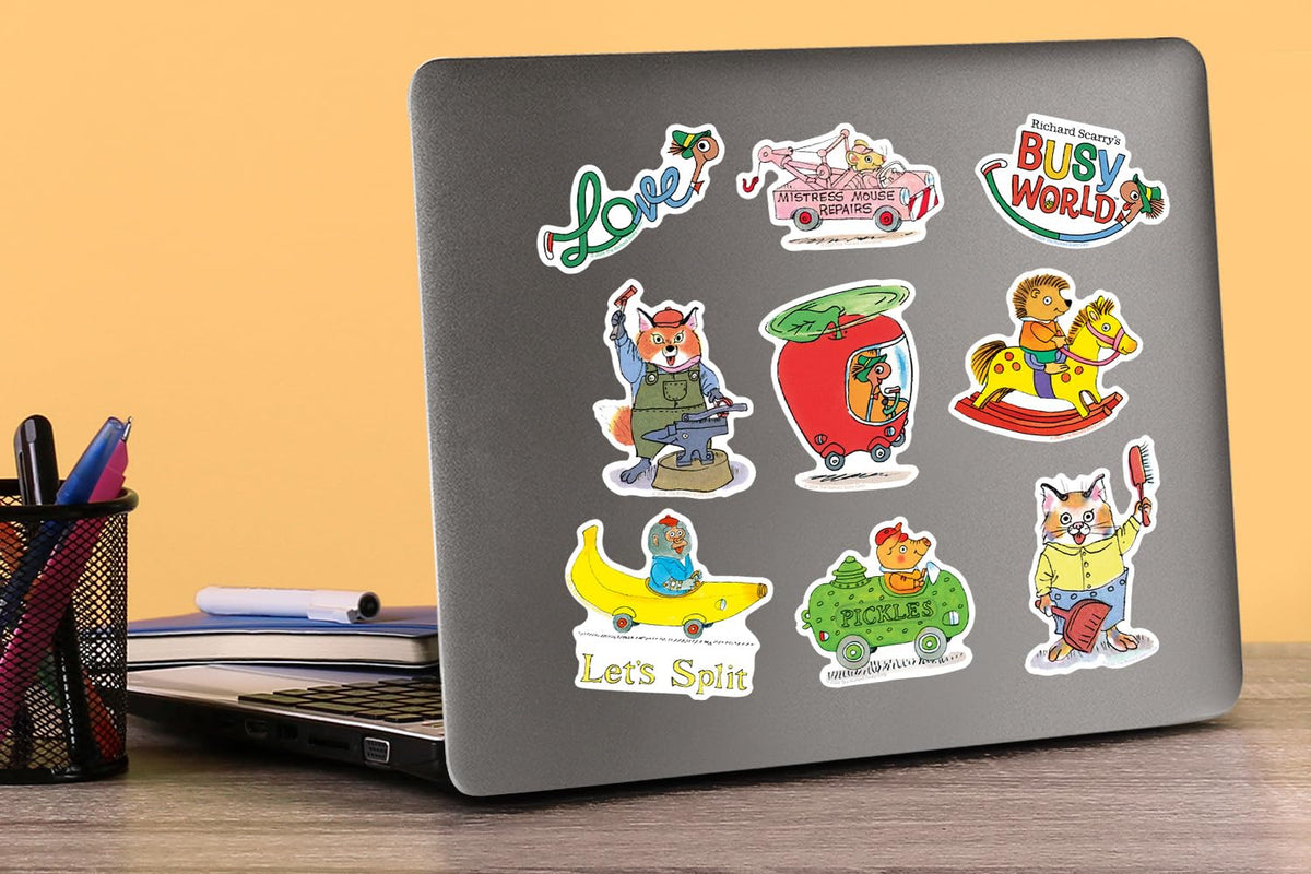 GRAPHICS & MORE Busy World scrapbooking sticker enriches craft pages with charming scenes.