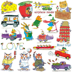 GRAPHICS & MORE Busy World tablet sticker adds character to your device with durable, fade-resistant color.