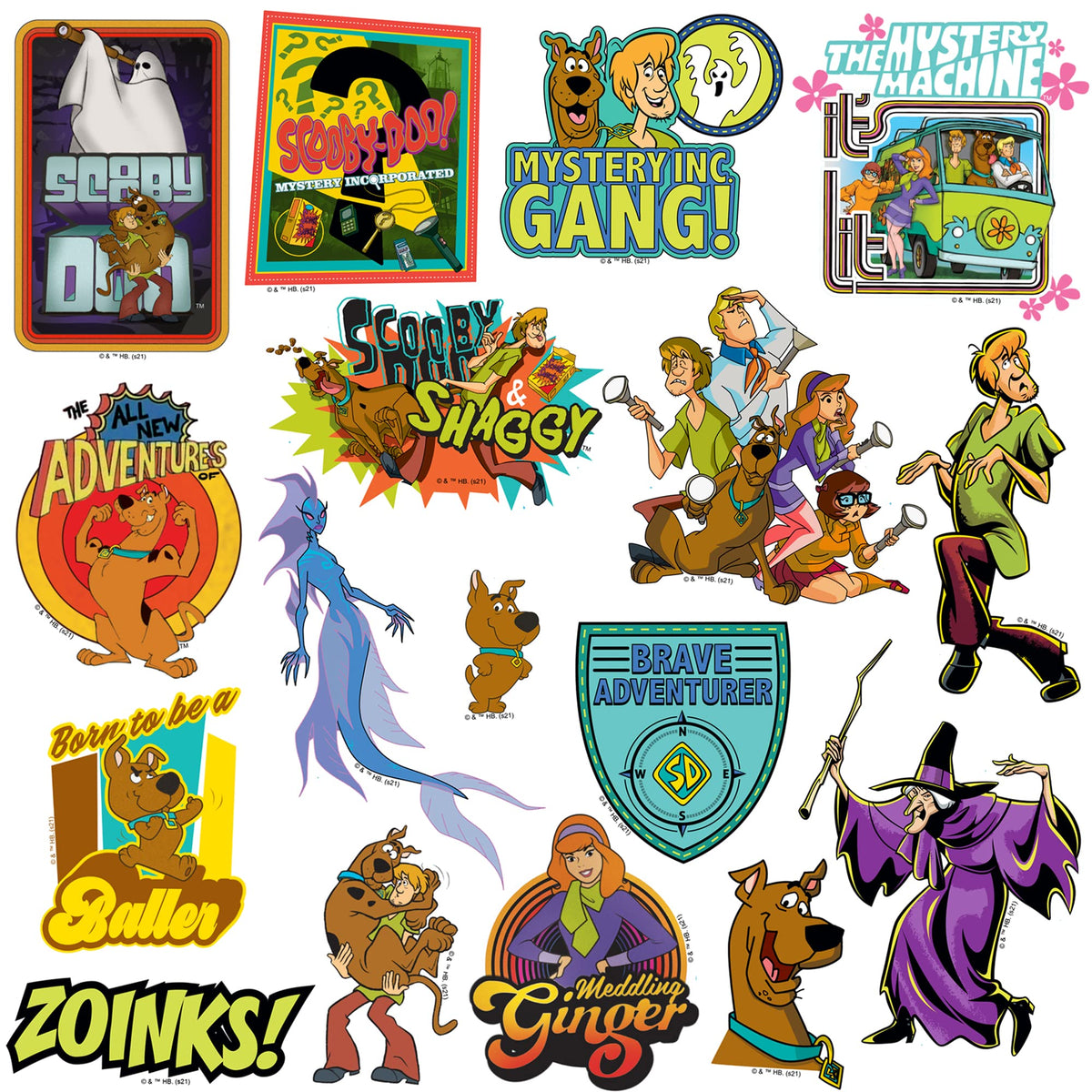Graphics & More Scooby-Doo catchphrases sticker for scrapbooks and journals