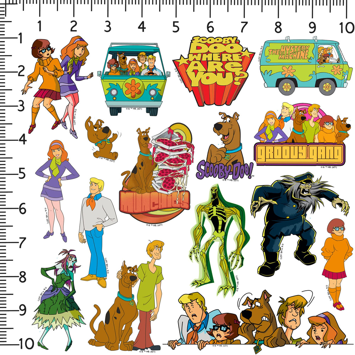 Graphics & More Scooby-Doo Mystery Machine sticker for water bottle decoration