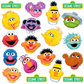 GRAPHICS & MORE Sesame Street Big Bird 50ct sticker for outdoor-friendly décor