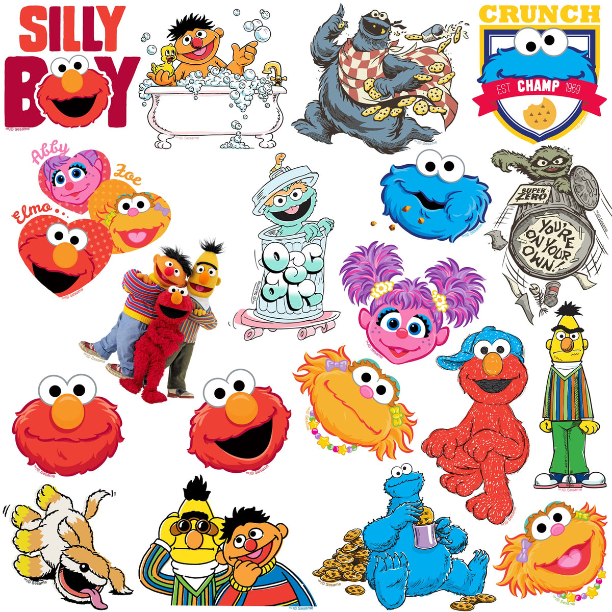GRAPHICS & MORE Sesame Street Big Bird sticker on notebook brightens study sessions.