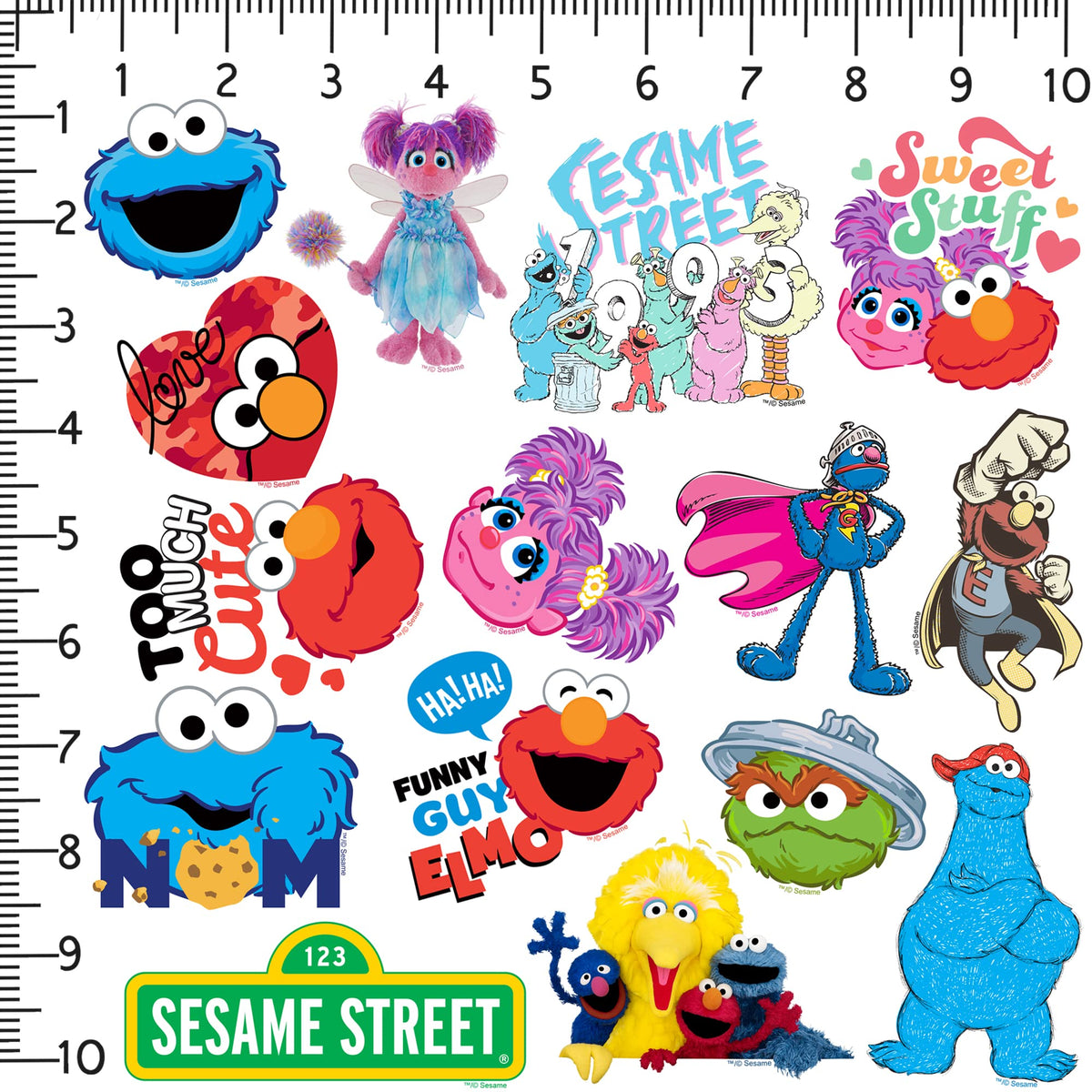 GRAPHICS & MORE Sesame Street Cookie Monster sticker on water bottle adds fun to routines.
