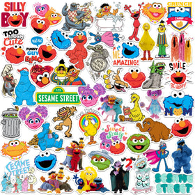 GRAPHICS & MORE Sesame Street Elmo sticker on laptop for playful personalization.