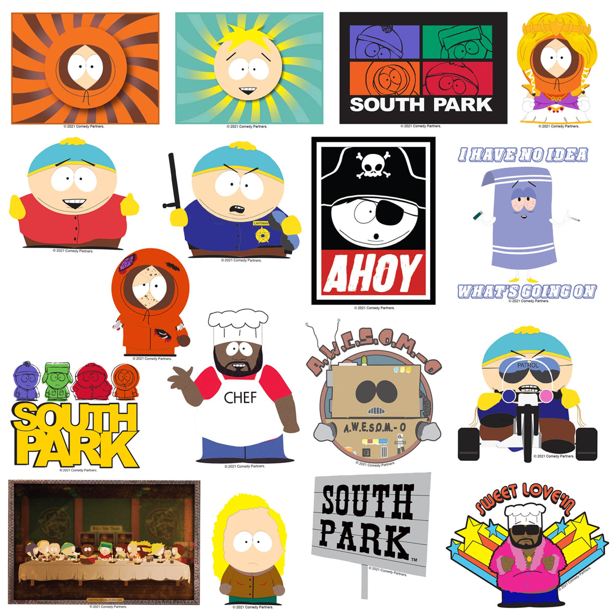 GRAPHICS & MORE South Park phone-case stickers decorate your device with pop culture flair.