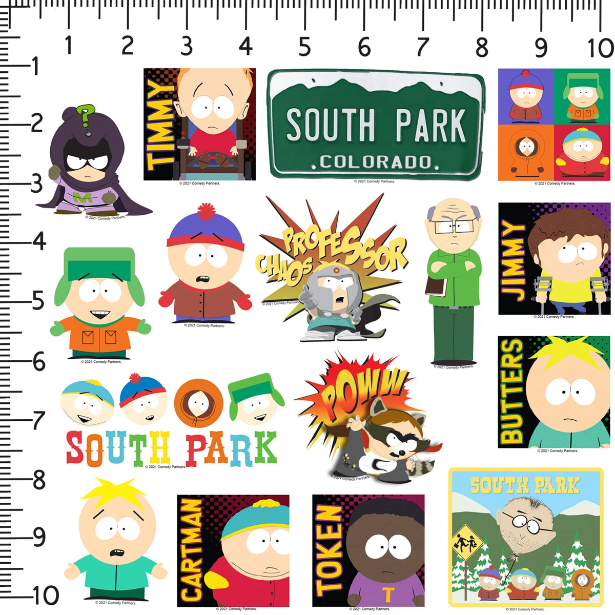 GRAPHICS & MORE South Park water bottle stickers withstand daily use and keep colors vivid.