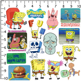 Graphics & More SpongeBob meme sticker pack laptop-decal adds playful personalization.