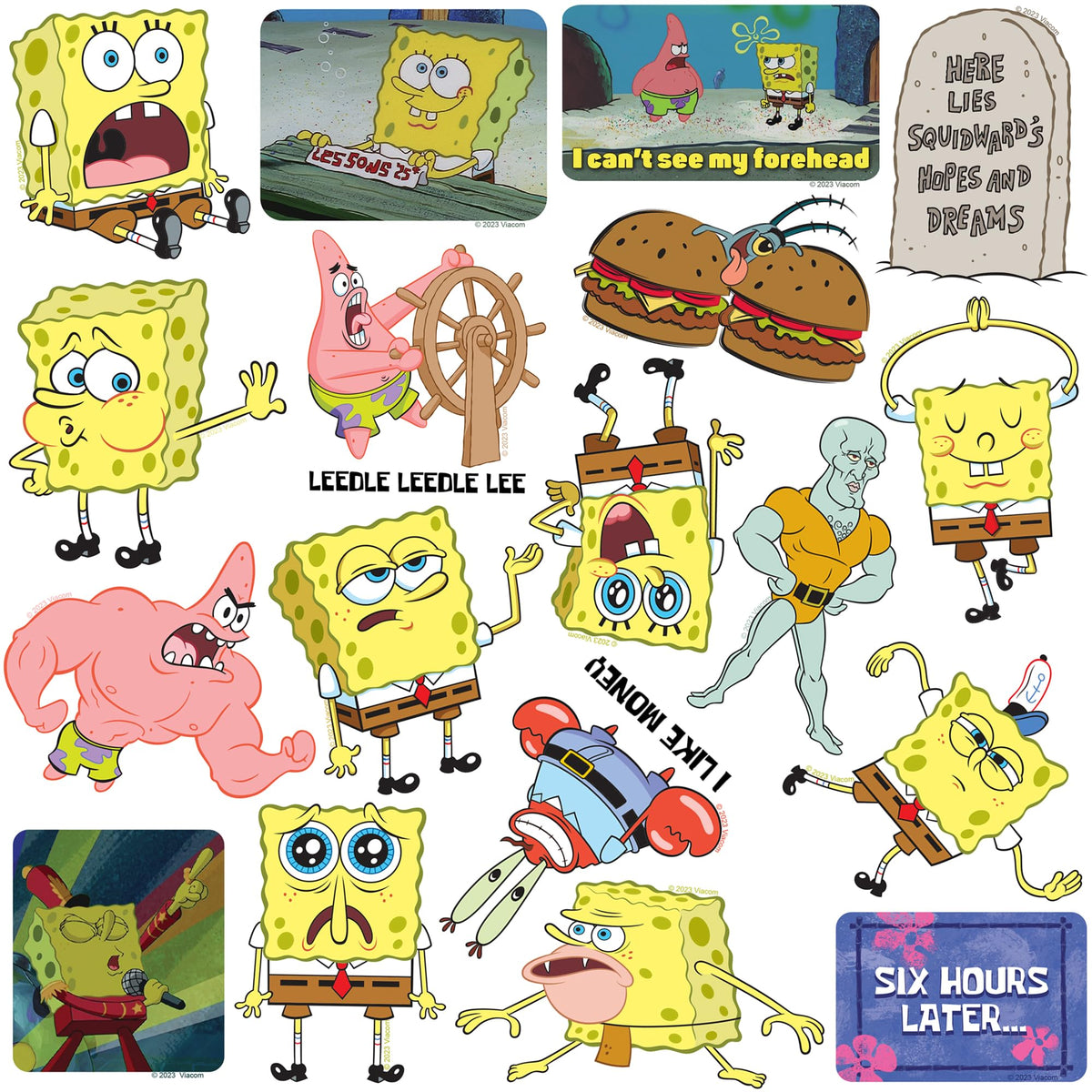 Graphics & More SpongeBob meme sticker pack notebook-decal enhances planners.