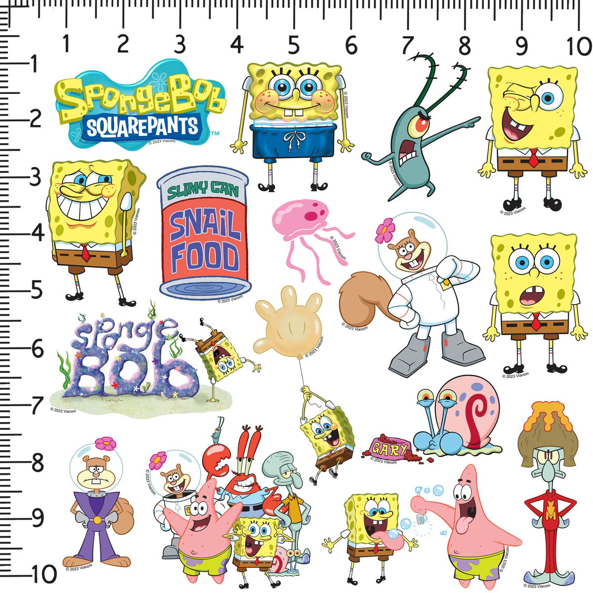 GRAPHICS & MORE SpongeBob stickers on a water bottle for durable color and everyday flair.
