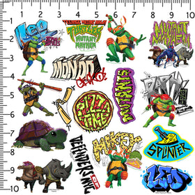GRAPHICS & MORE TMNT Mutant Mayhem water bottle stickers resist fading on bottles