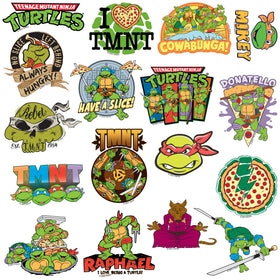 GRAPHICS & MORE TMNT sticker pack on a tablet provides vibrant, easy-to-apply surface decoration.