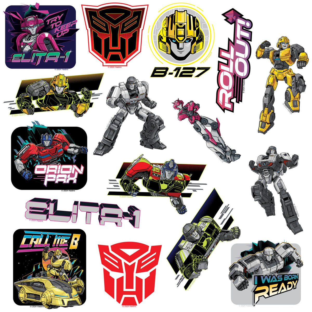 GRAPHICS & MORE Transformers One stickers for laptops and tablets, simple peel-and-stick.