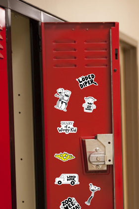 GRAPHICS & MORE Wimpy decals for indoor and outdoor use on surfaces.