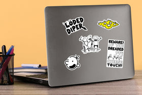 GRAPHICS & MORE Diary of a Wimpy decals for journals and scrapbooks.