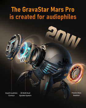 GravaStar Mars Pro RGB light show pulsing to music ambiance