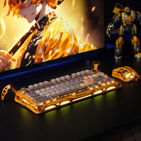 GravaStar Mercury K1 Pro Speedy Mint linear switches close-up showing smooth keystrokes