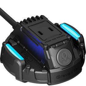 GravaStar power strip with mecha design adds style to your desk.