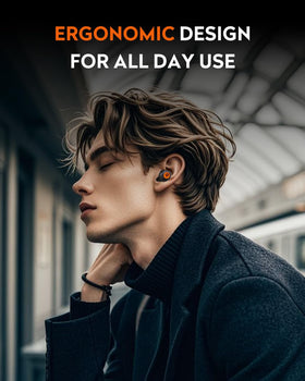 GravaStar Sirius Plus earbuds outside case ready for immediate pairing