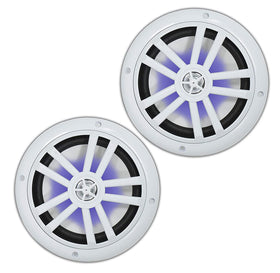 Gravity MG680 grille close-up highlighting corrosion-resistant finish and clear speaker protection benefit