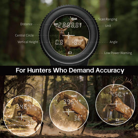 Gravoptics rangefinder binoculars long-range capability up to 1968 yards on reflective surfaces