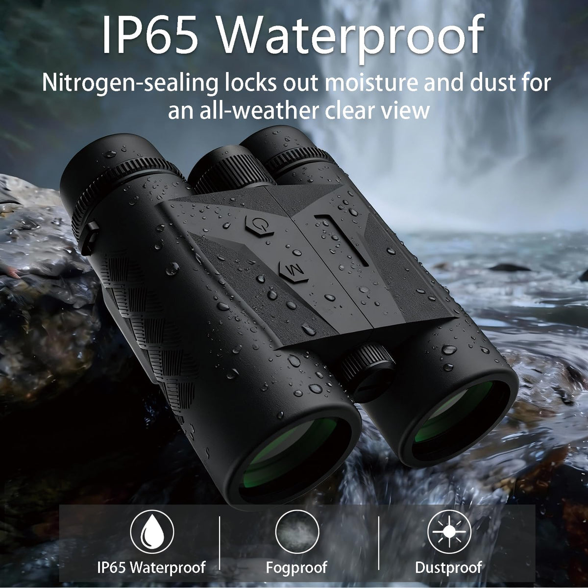 Gravoptics nitrogen-filled fog-proof design for clear lenses