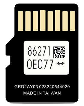 Grayda navigation card 86271-0e077 front packaging for updated maps