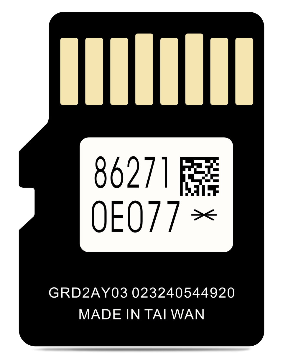 Grayda navigation card 86271-0e077 front packaging for updated maps